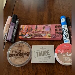 essence makeup.  Bronzer, eyeshadow, mascara.  All new in packageing